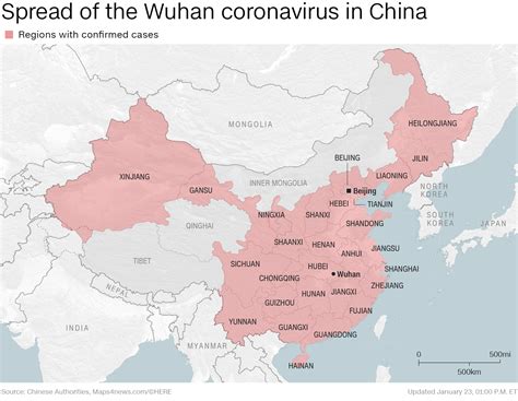 what cities in china are affected by virus